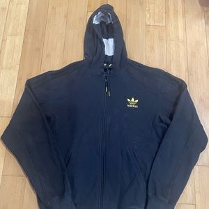 Adidas full zip color block hoodie.